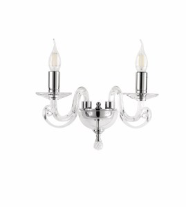 APLIQUE CHERUBINI 2 LUCI CRIST-CROMO_58385